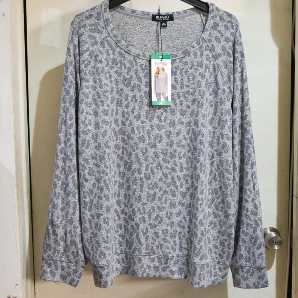 Buffalo Ladies’ Printed Cozy Top‎ GRAY